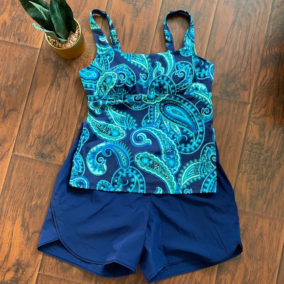 Women’s Two piece Swimsuit 🩱by Lands’ End Size 10 - Picture 3 of 12